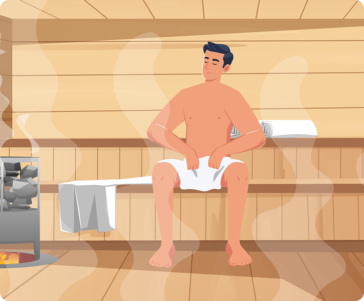 Wellness & Sauna:  Erholung für bessere Trainingsfortschritte